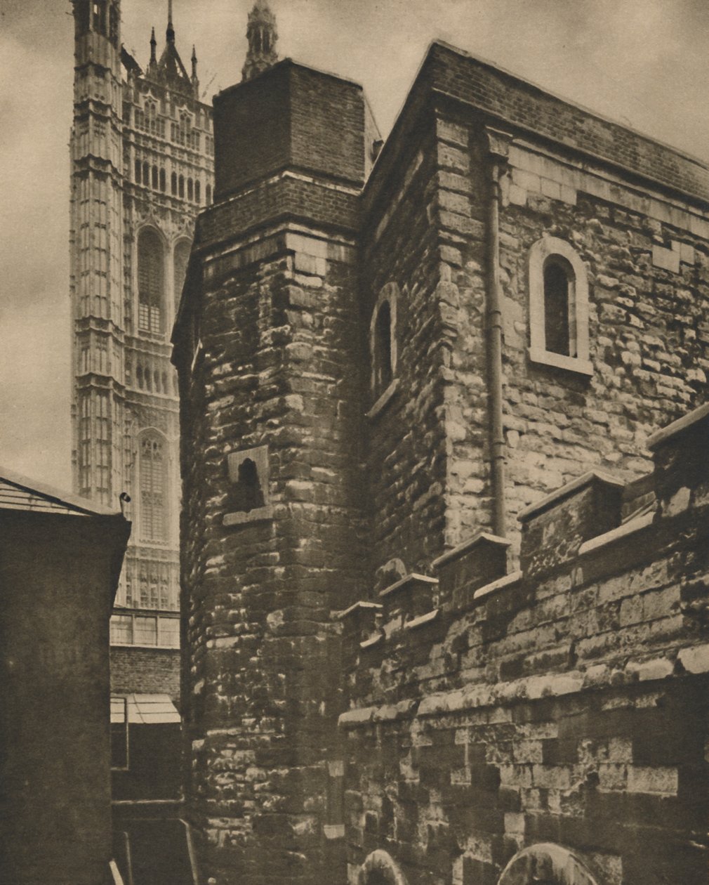 The Jewel Tower, Westminster, selviytynyt varhaisesta Lontoosta, vuodelta 1935. tekijältä Joel