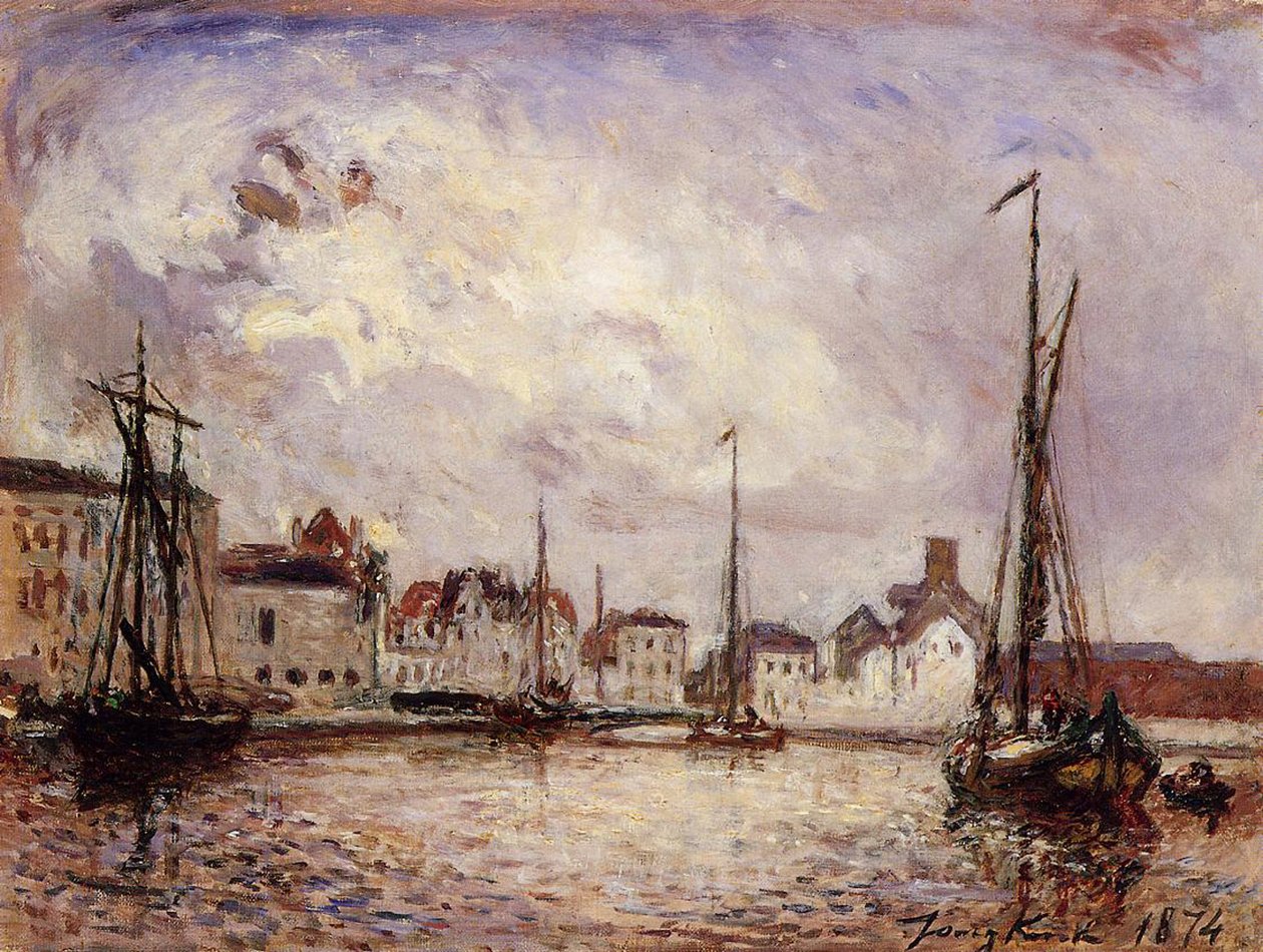 Bryssel, Warehouse District, 1874 tekijältä Johan Barthold Jongkind