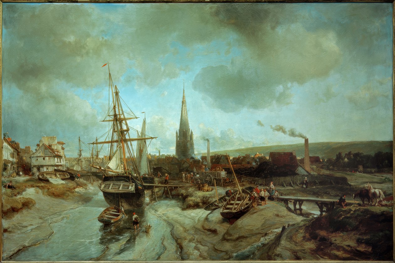 Der Hafen von Harfleur tekijältä Johan Barthold Jongkind