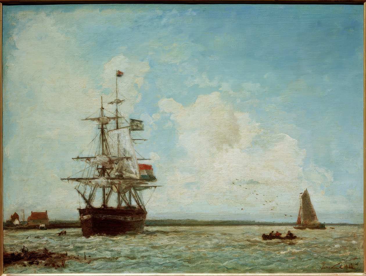 Der große Kanal Dordrechtissa tekijältä Johan Barthold Jongkind