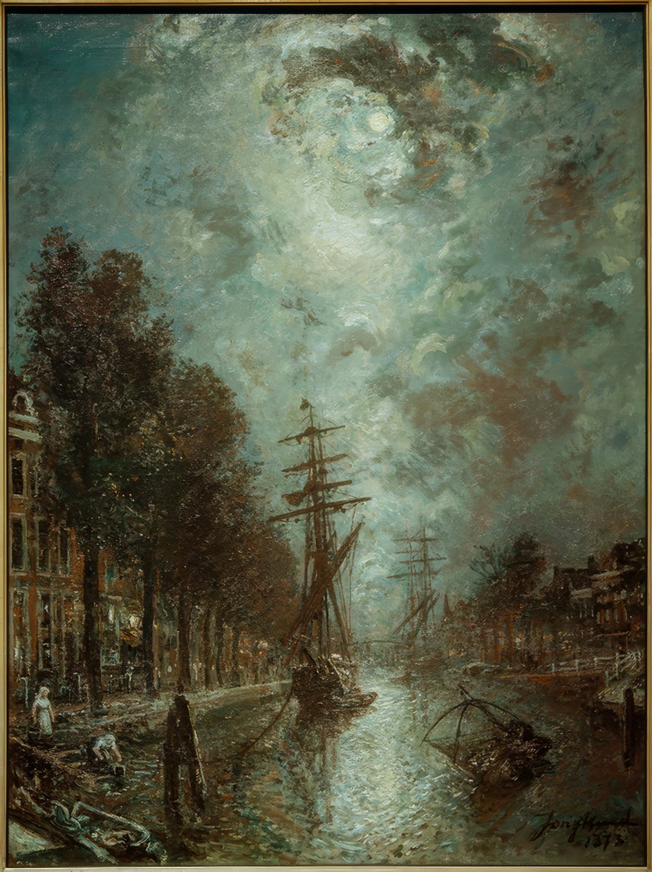 Kanal Rotterdamissa, Neuer Hafen tekijältä Johan Barthold Jongkind