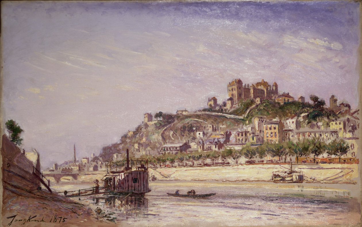 Saone Lyonissa, 1875 tekijältä Johan Barthold Jongkind