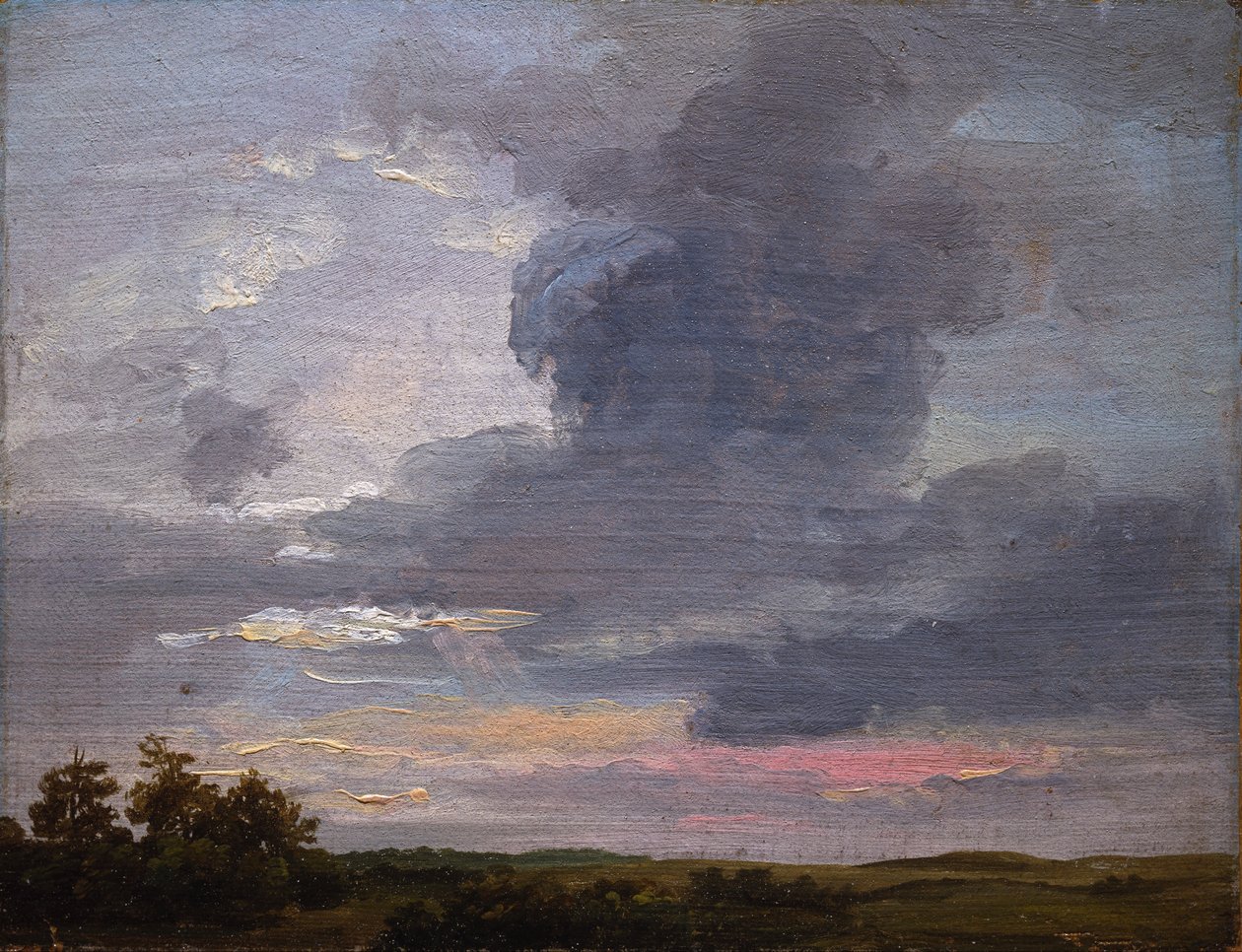 Pilvitutkimus tasaisella maisemalla tekijältä Johan Christian Dahl