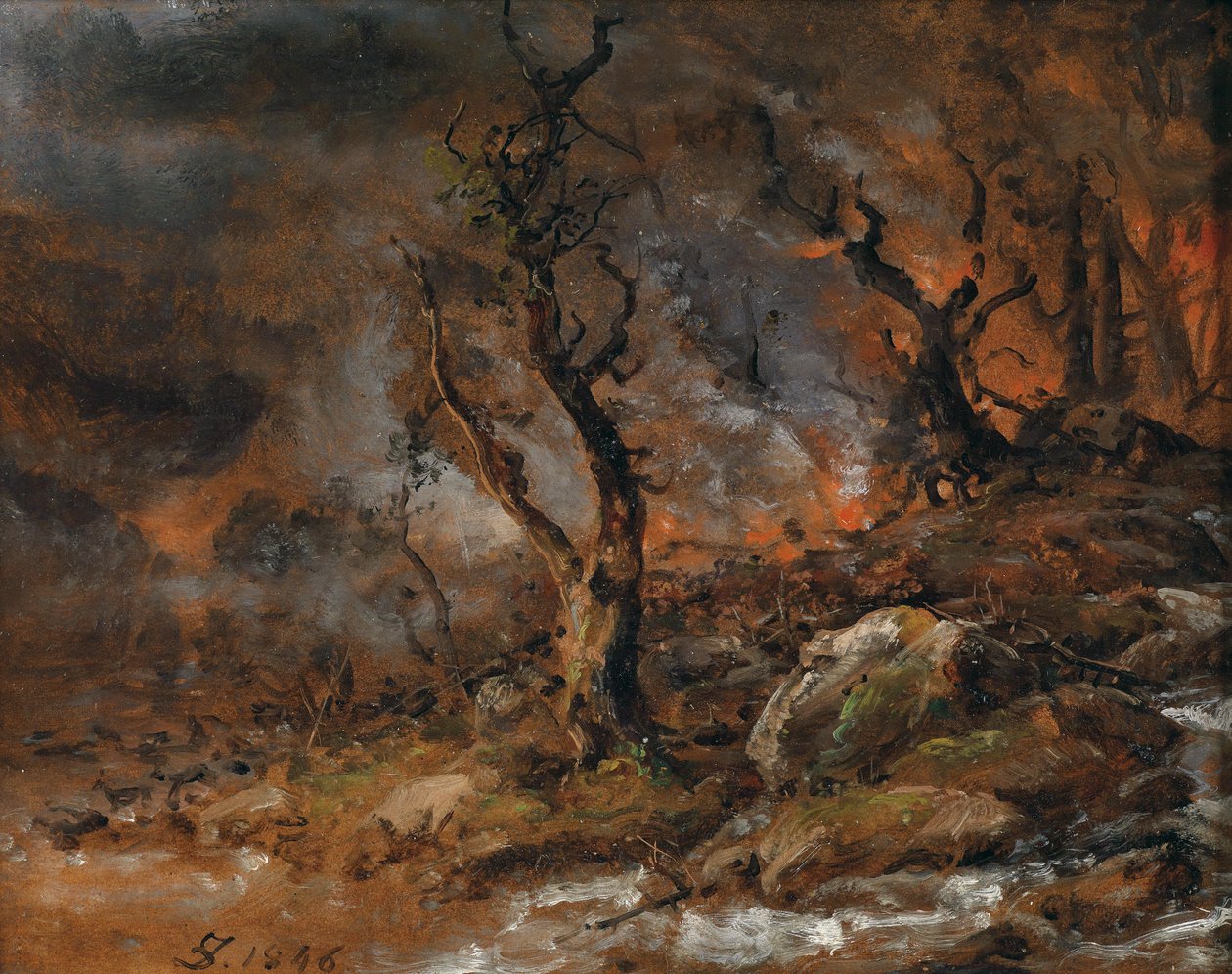 Metsäpalo tekijältä Johan Christian Dahl