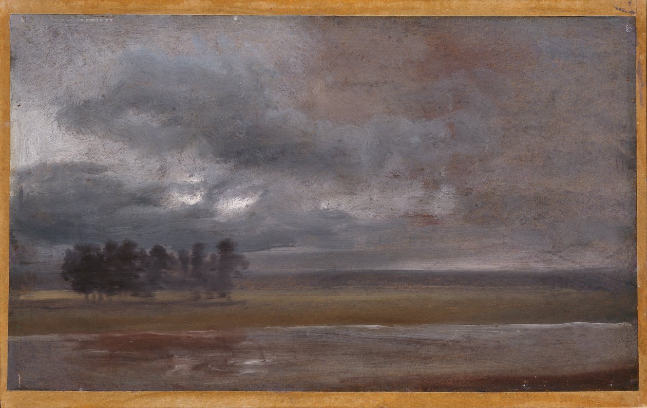 Elbe sateessa tekijältä Johan Christian Dahl