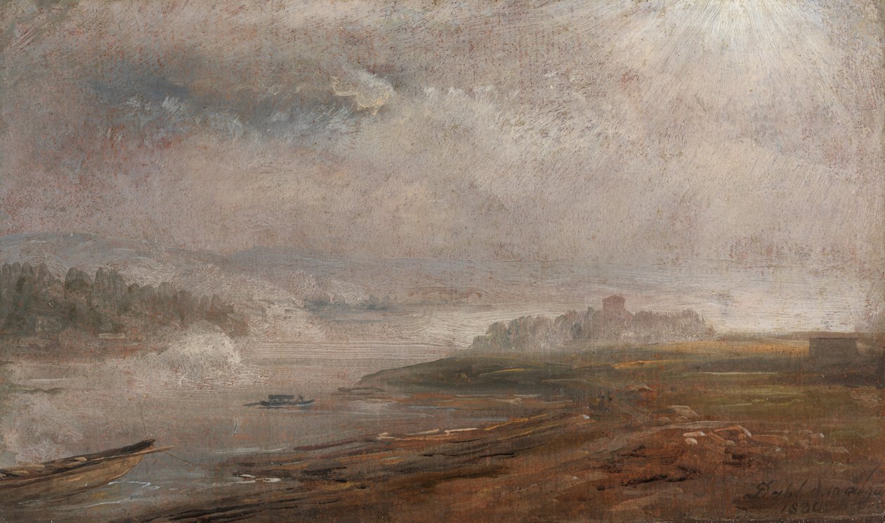 Elbe sumuisena aamuna tekijältä Johan Christian Dahl