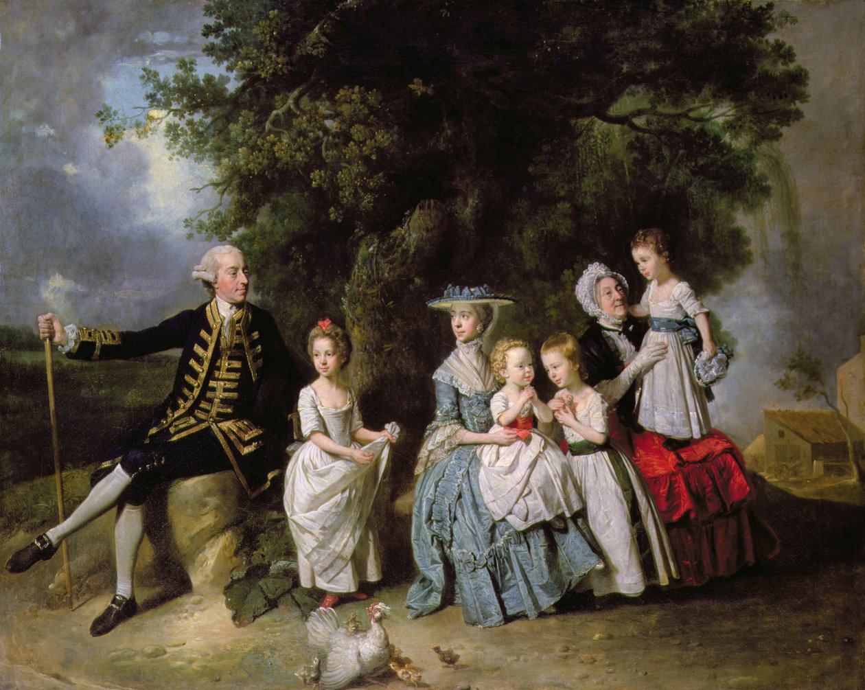 Colmore-perheen ryhmämuotokuva tekijältä Johan Joseph Zoffany