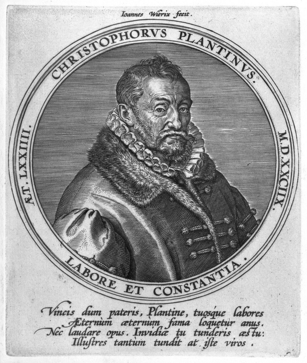 Christophe Plantin (n. 1520–1589) tekijältä Johan Wierix