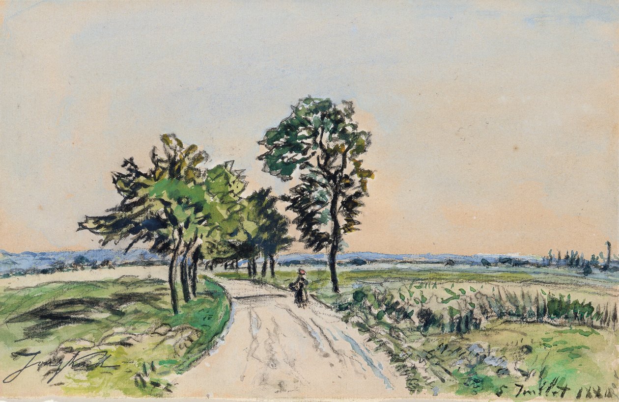 Cote St. Andreista Grand Lemps Roadille, 1880 tekijältä Johan Barthold Jongkind