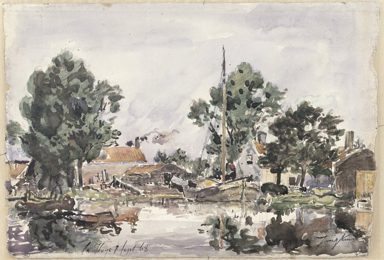 Kanava Haagissa, 1868 tekijältä Johan Barthold Jongkind