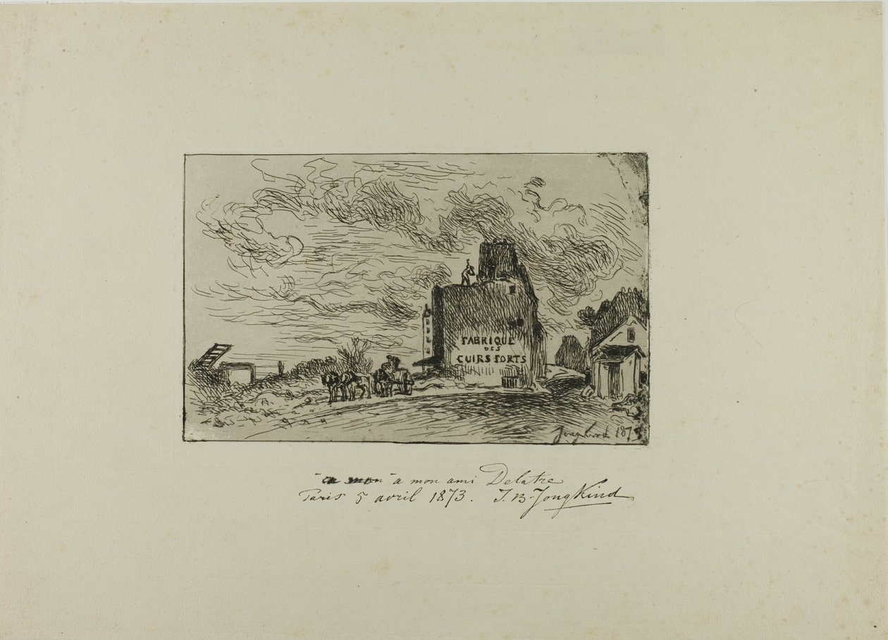 Rue des Francs-Bourgeois Saint Marcelin purku tekijältä Johan Barthold Jongkind