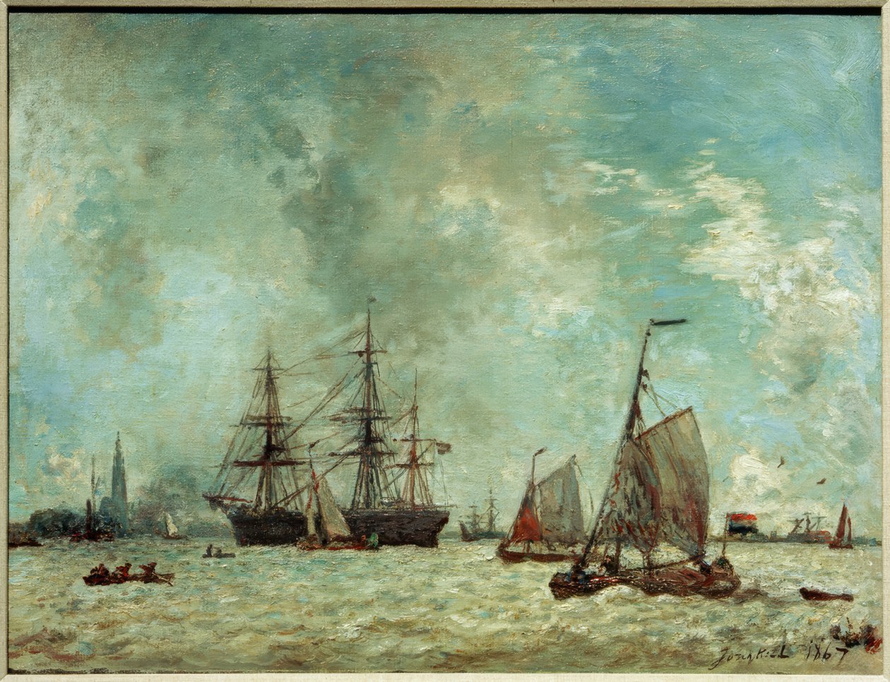 Der Hafen von Antwerpen tekijältä Johan Barthold Jongkind