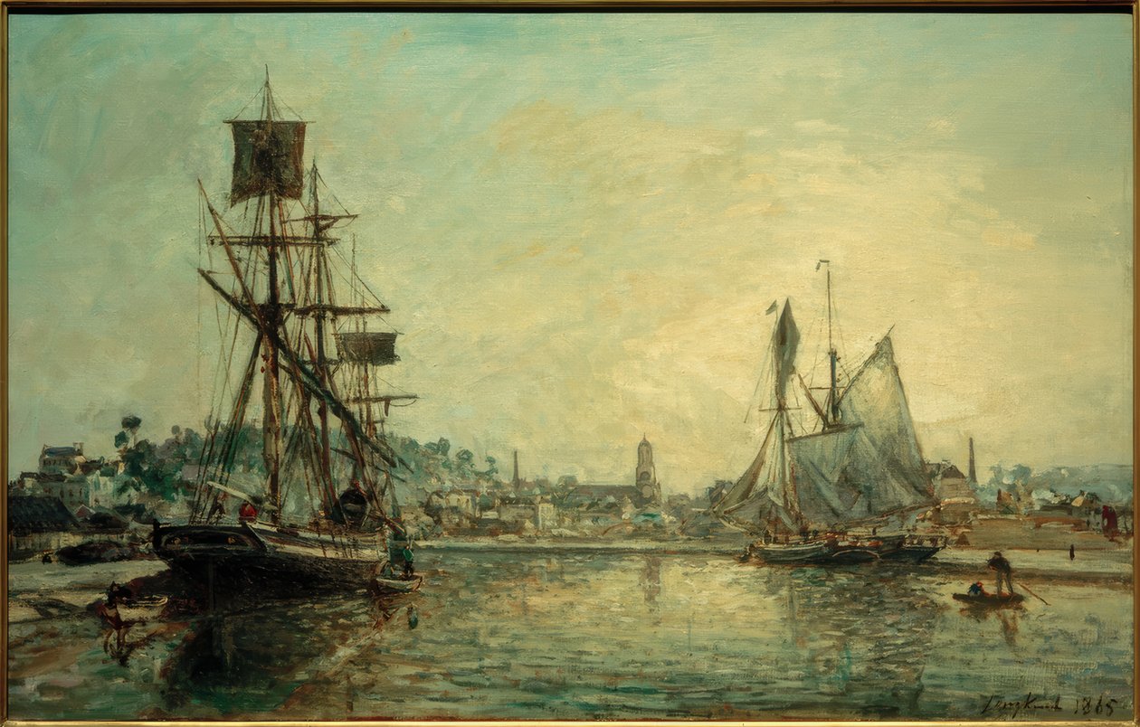 Der Hafen von Honfleur tekijältä Johan Barthold Jongkind