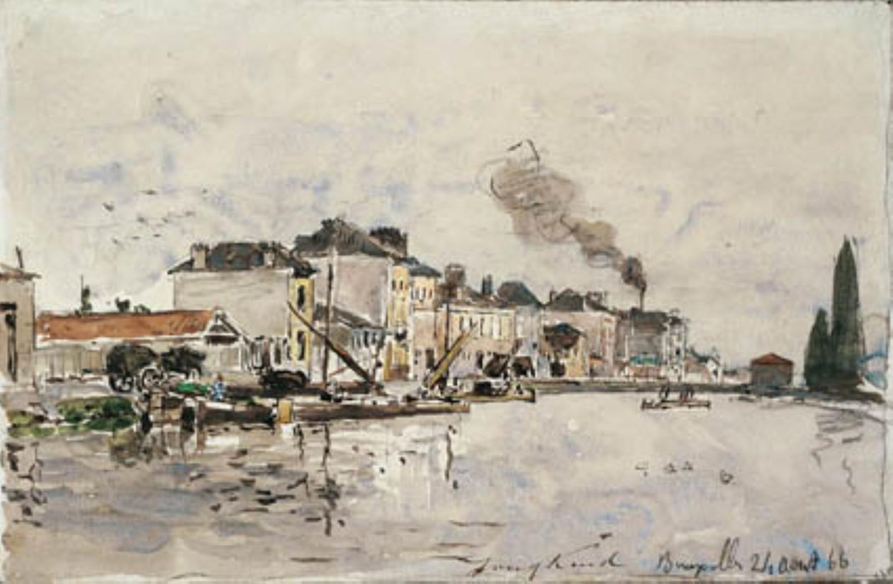 El canal en Bruxelles-finès tekijältä Johan Barthold Jongkind