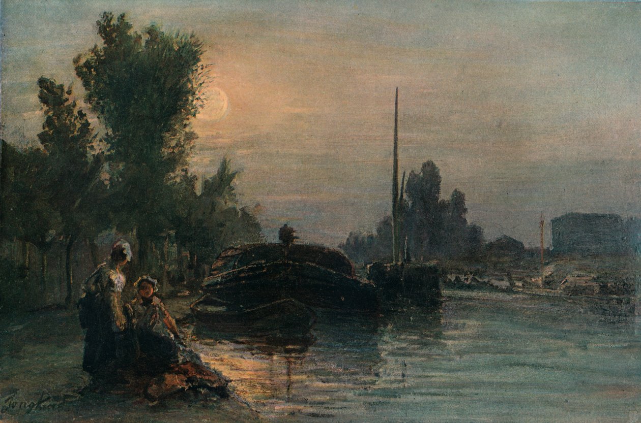 Moonlight, c1870, 1903 tekijältä Johan Barthold Jongkind