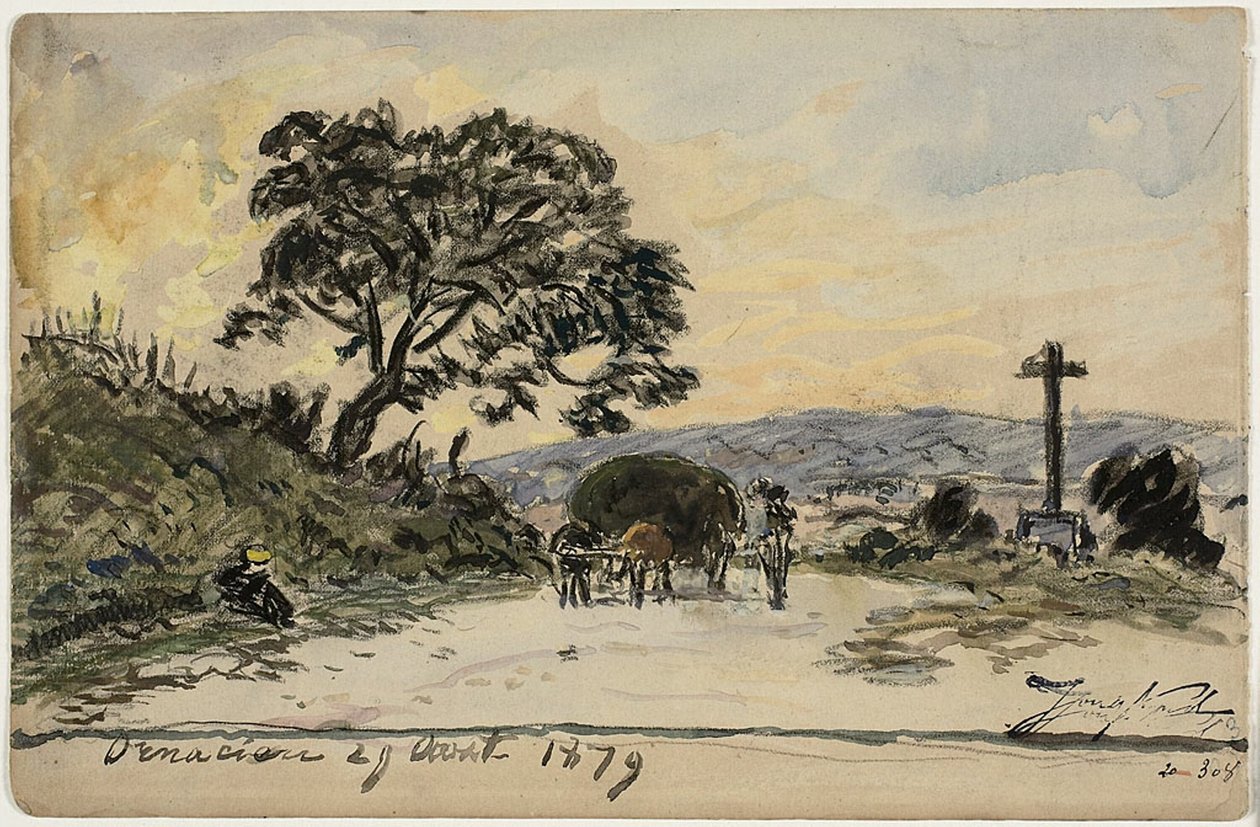 Ornacieux (recto ja verso) tekijältä Johan Barthold Jongkind