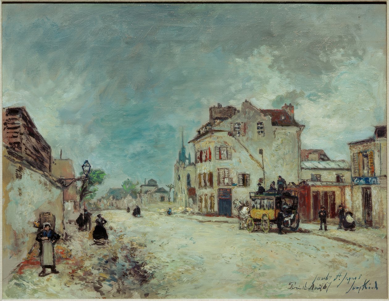 Lavabussi Faubourg St. Jacquesilla tekijältä Johan Barthold Jongkind