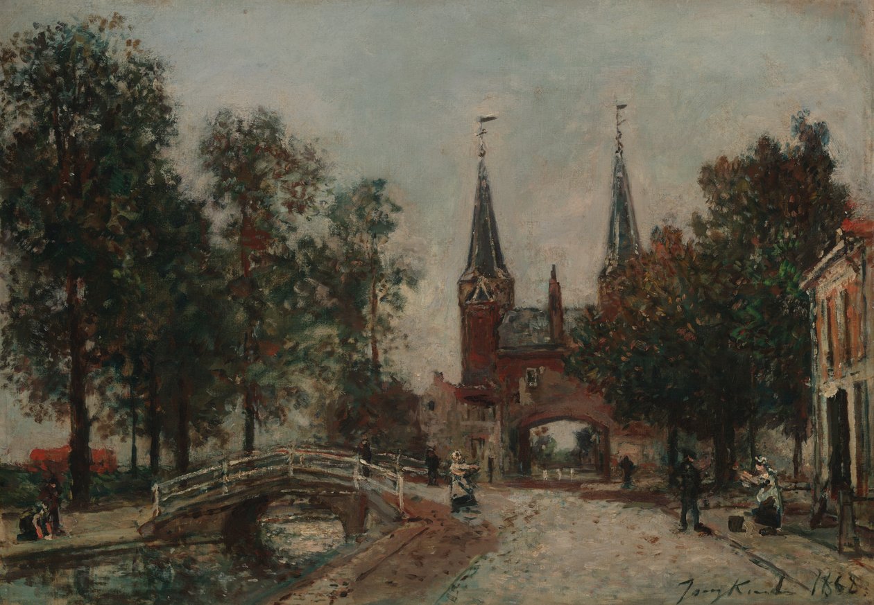Kohtaus Delftissä tekijältä Johan Barthold Jongkind