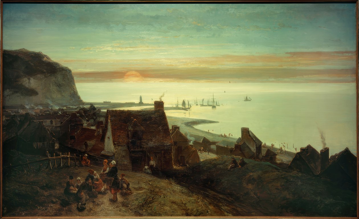 Auringonlasku St. Valéryen – Caux tekijältä Johan Barthold Jongkind