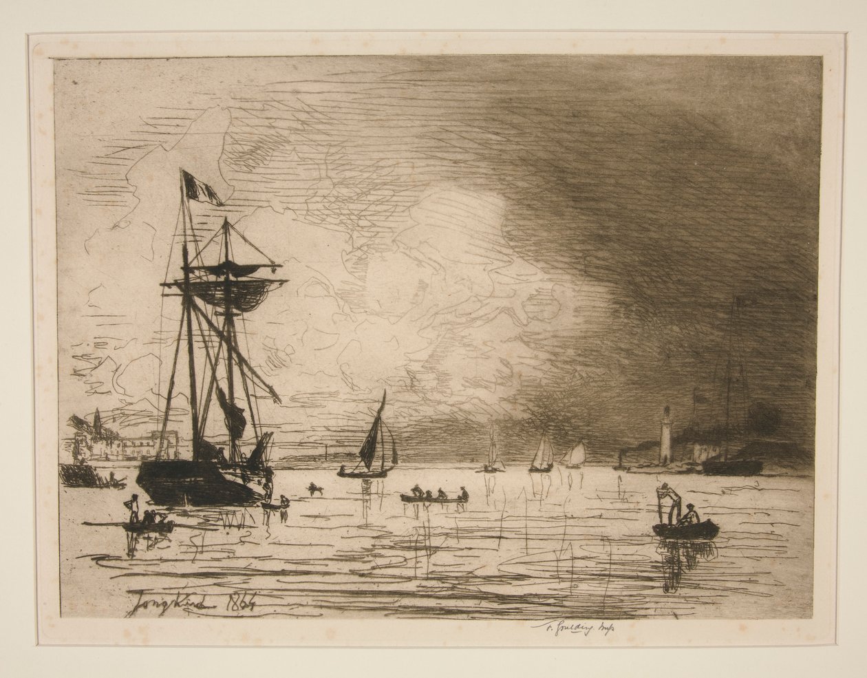 Sortida del Port de Honfleurfinnish tekijältä Johan Barthold Jongkind