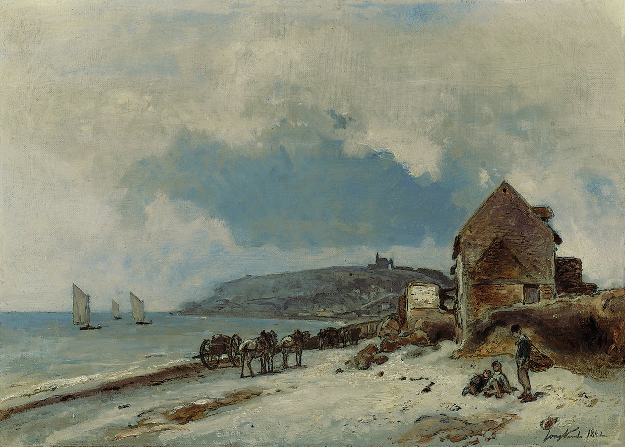 Ranta Sainte-Adressessa, 1862 tekijältä Johan Barthold Jongkind