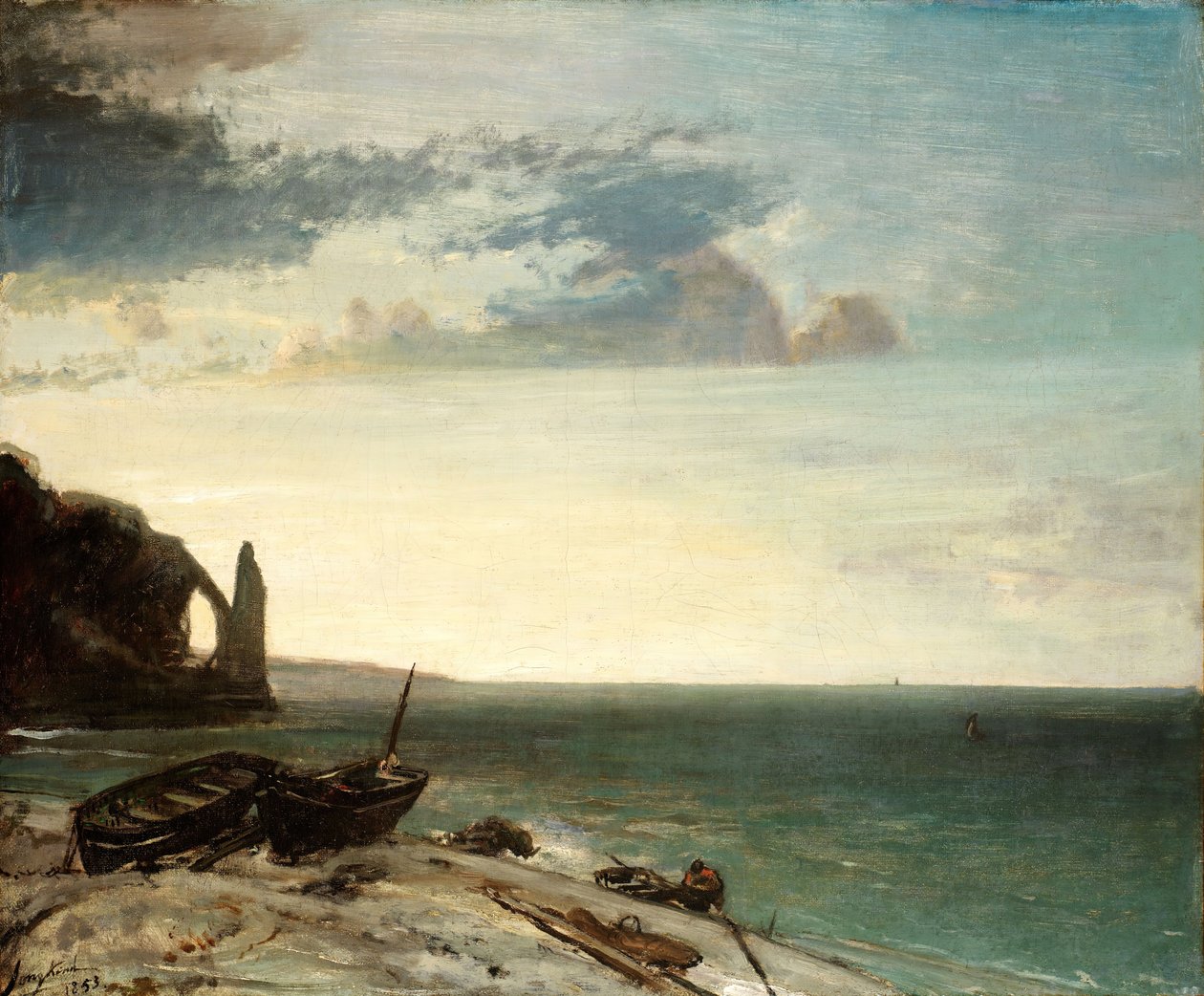 Meri Etretatissa, 1853. tekijältä Johan Barthold Jongkind