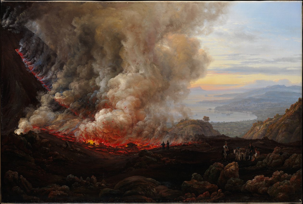 Vesuviuksen purkaus tekijältä Johan Christian Dahl