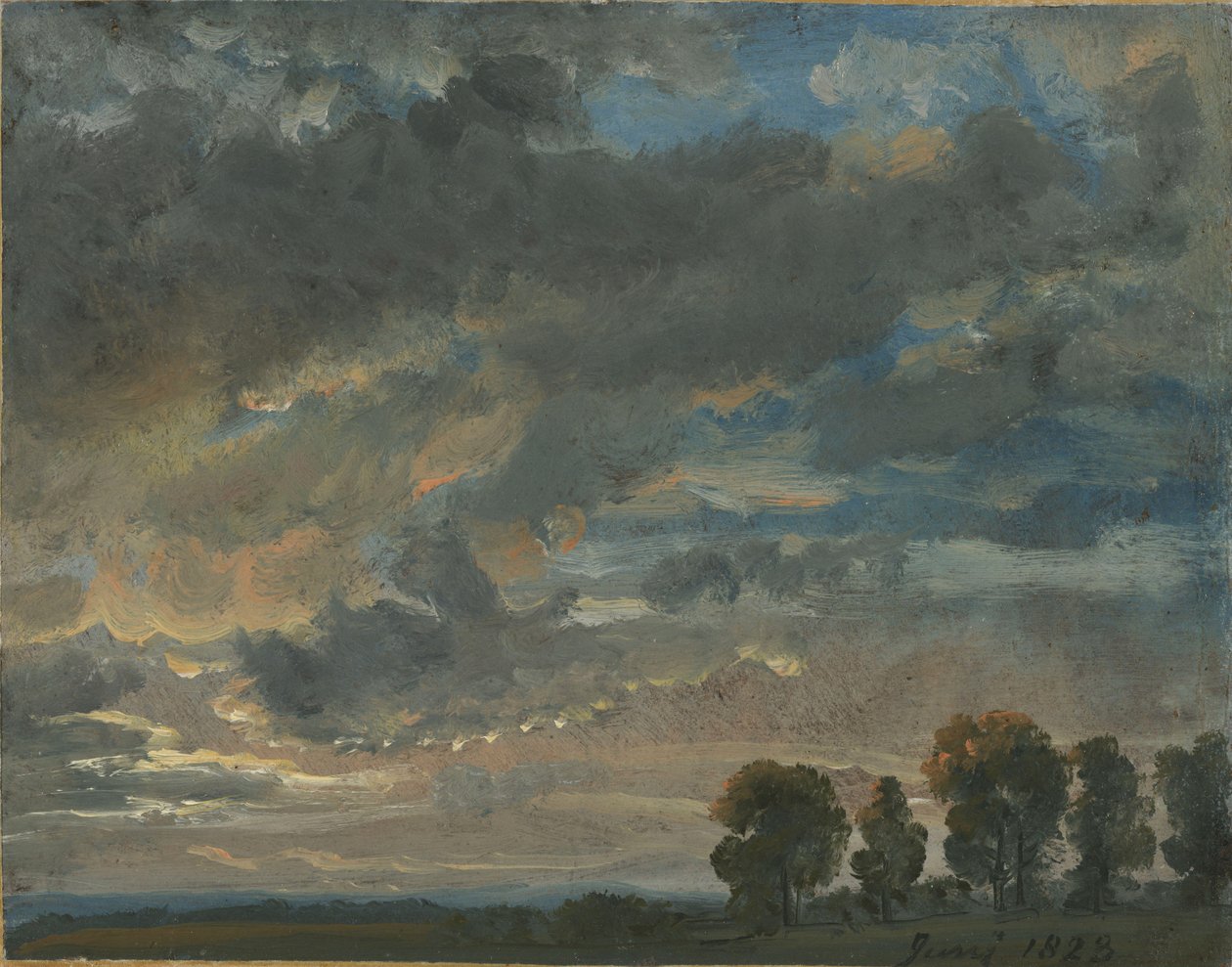 Pilvet illalla tekijältä Johan Christian Dahl
