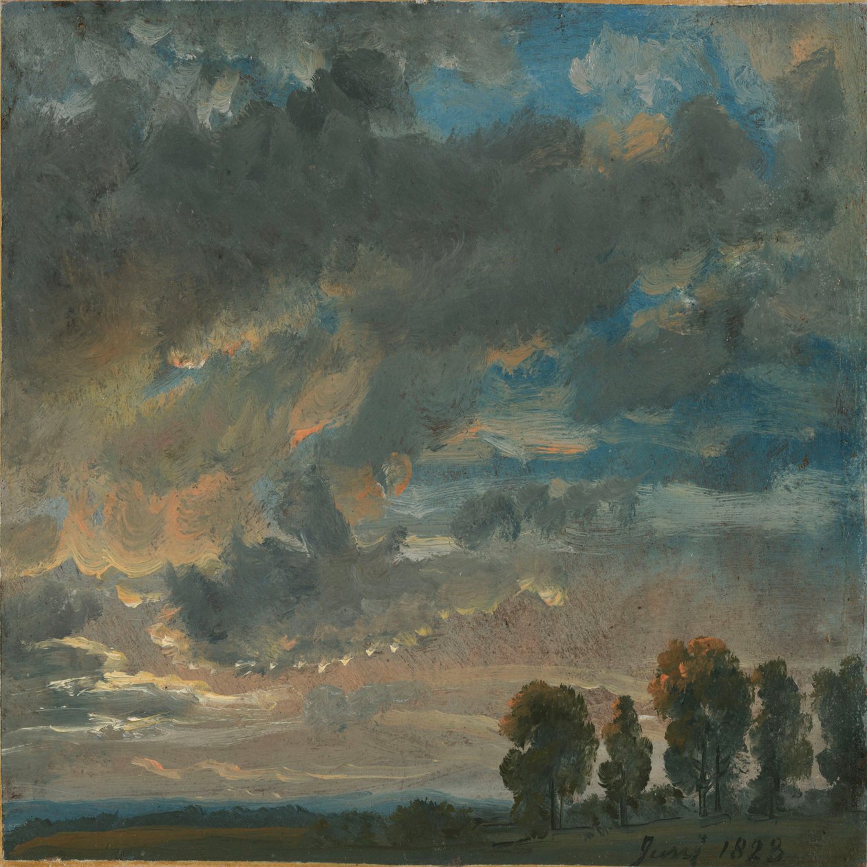 Pilviä illalla tekijältä Johan Christian Dahl
