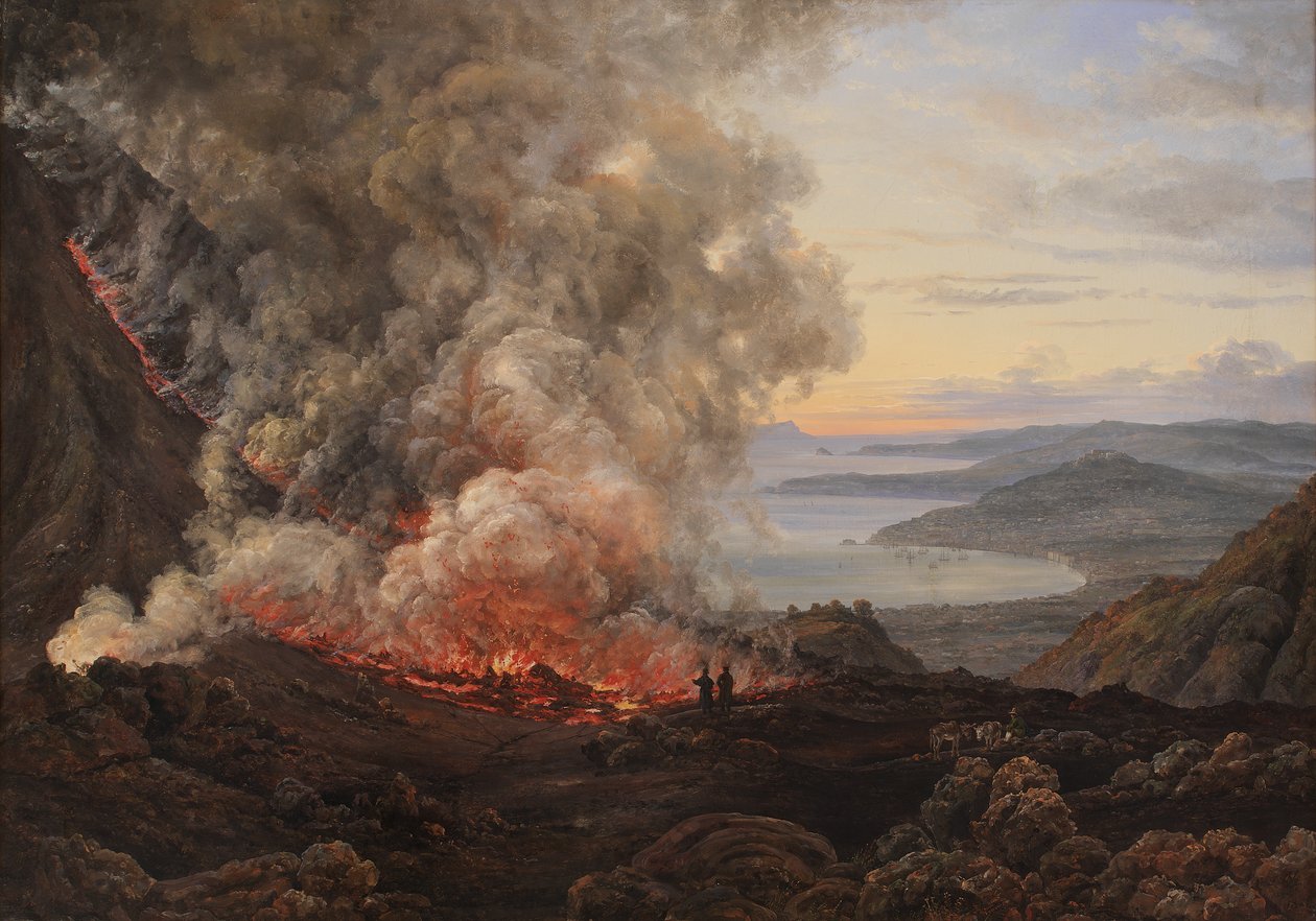 Vesuviuksen tulivuoren purkaus tekijältä Johan Christian Dahl