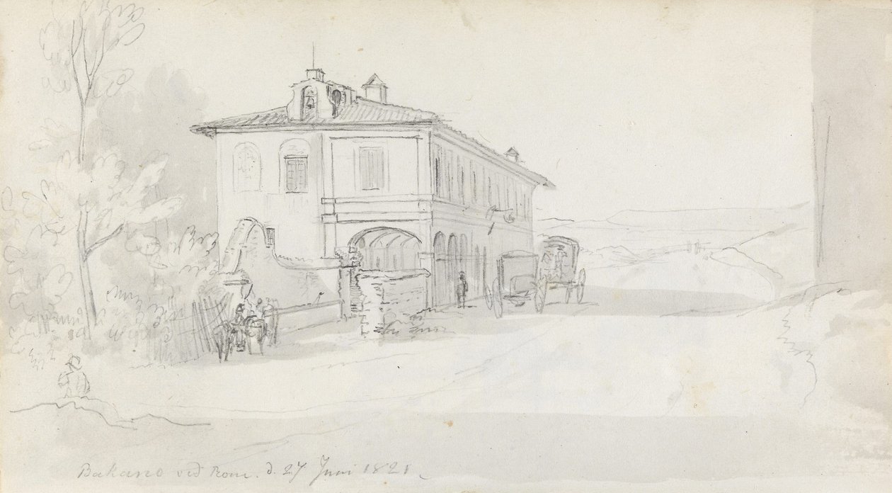 Baccanon linja-autoasema tekijältä Johan Christian Dahl