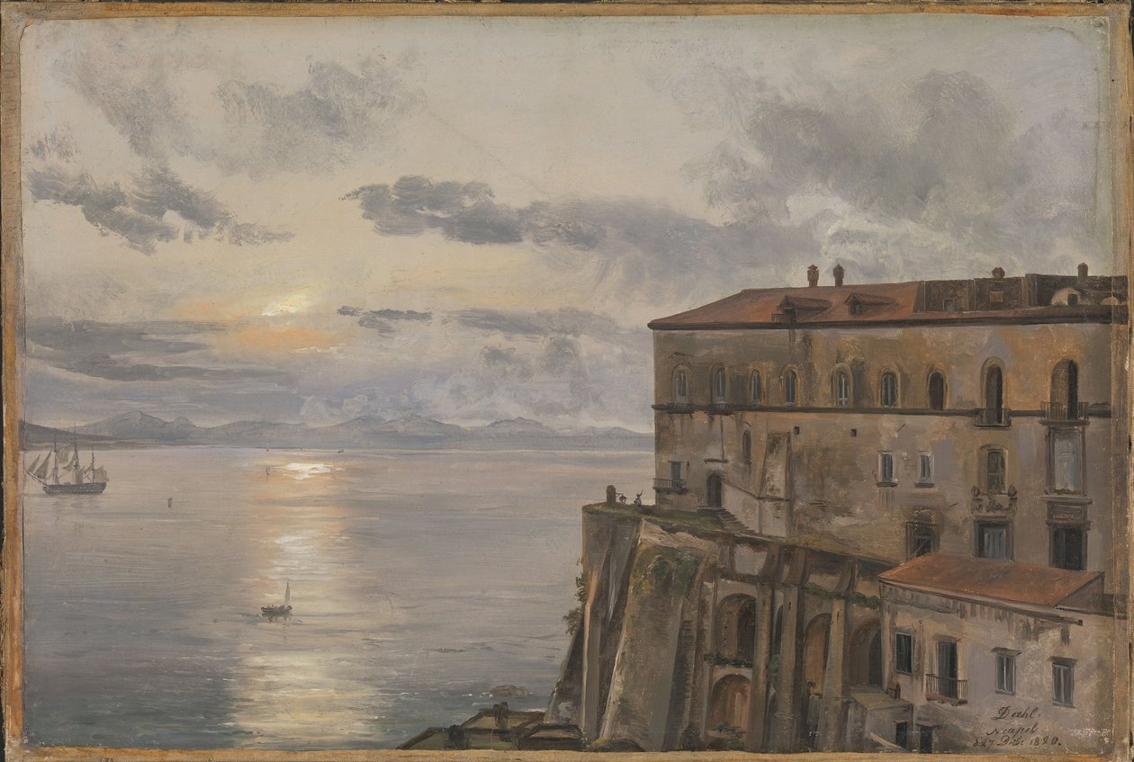 Pizzofalconen kasarmi Napolissa tekijältä Johan Christian Dahl