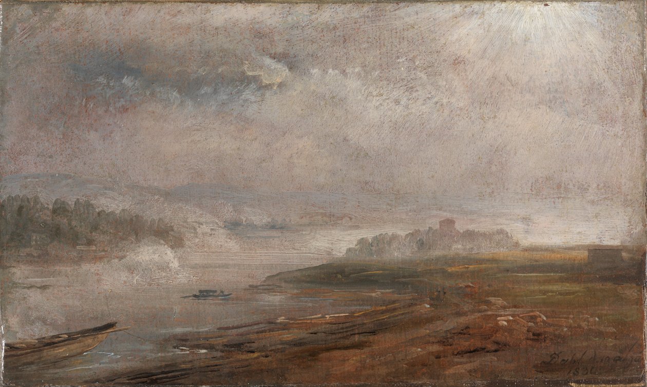 Elbe sumuisena aamuna tekijältä Johan Christian Dahl