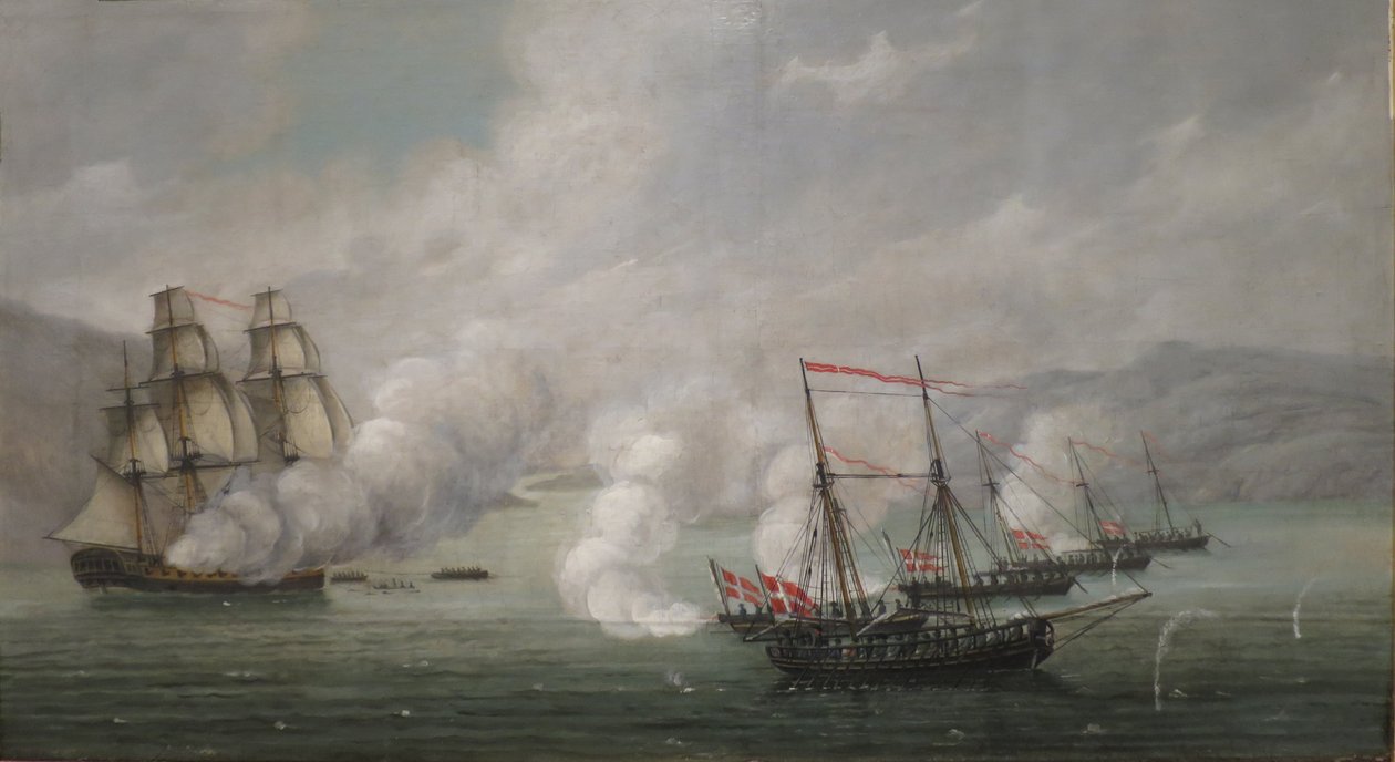 Alvøenin meritaistelu tekijältä Johan Christian Dahl