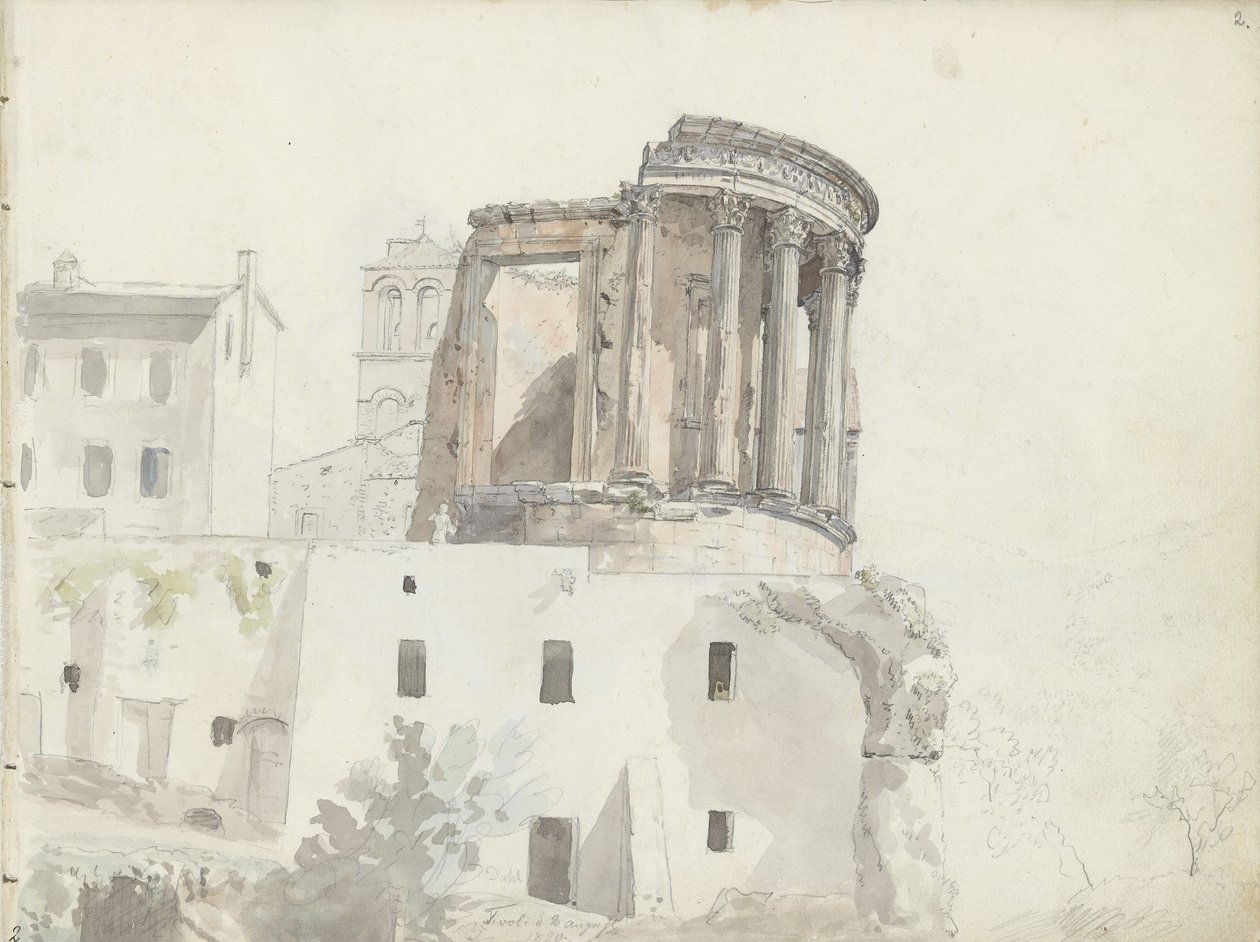 "Vestan temppeli", Tivoli tekijältä Johan Christian Dahl
