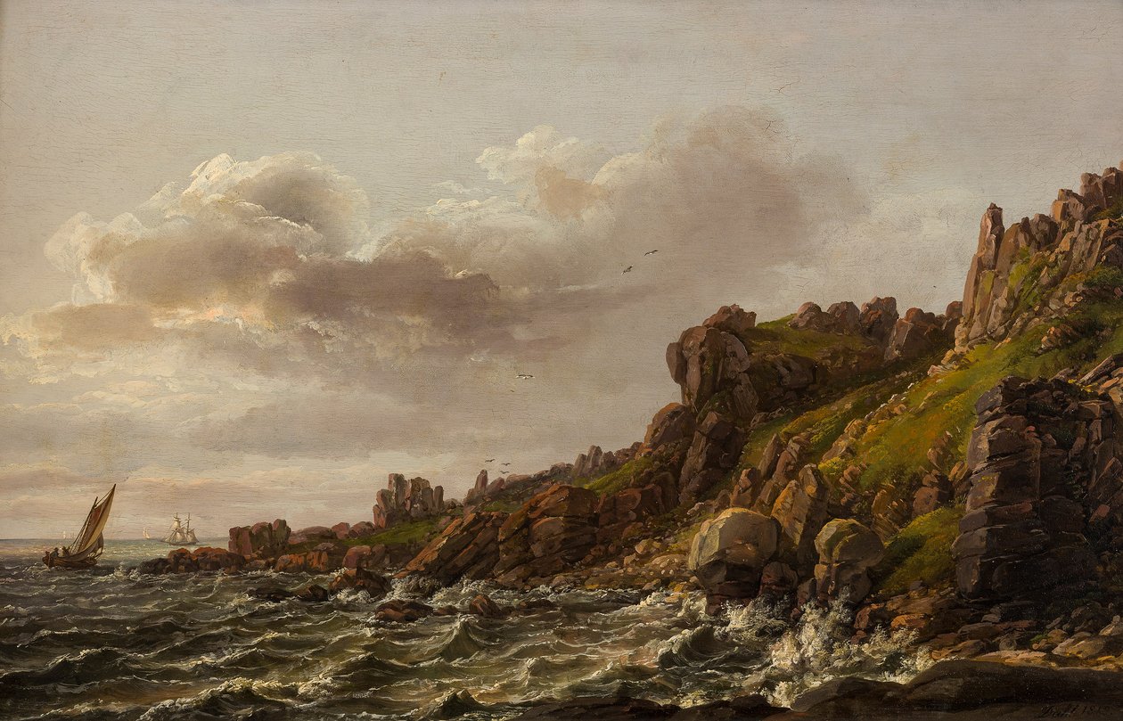 Näkymä Kullenissa Ruotsissa tekijältä Johan Christian Dahl