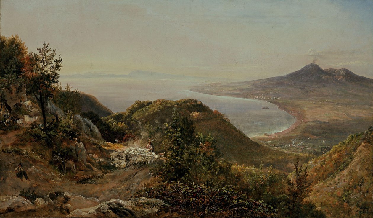 Näkymä Pimonte tekijältä Johan Christian Dahl
