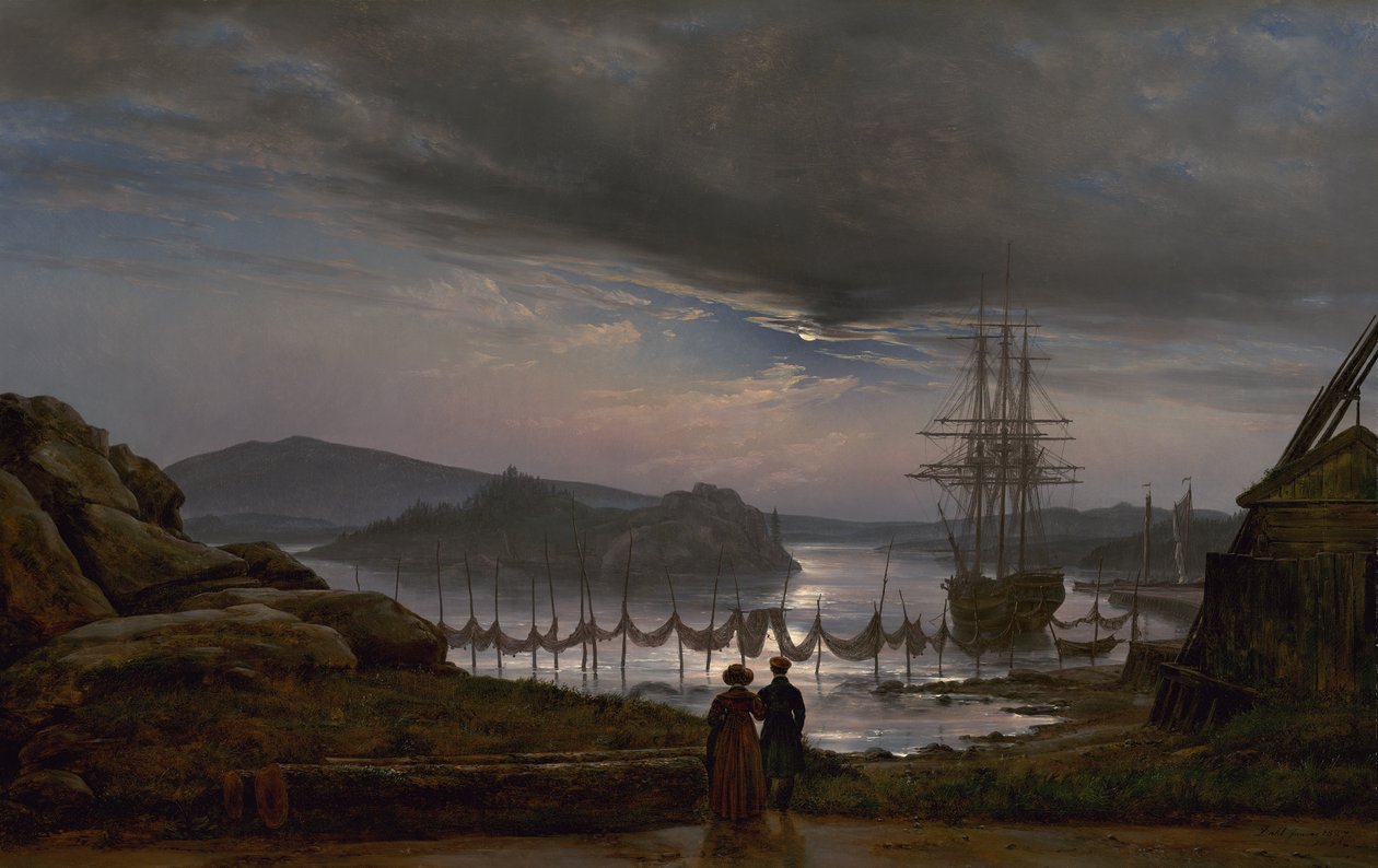 Näkymä Vaekerosta lähellä Christianiaa tekijältä Johan Christian Dahl