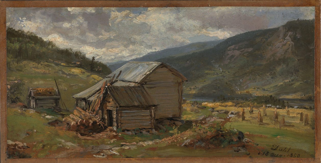 Näkymä Hjelle Valdresissa tekijältä Johan Christian Dahl