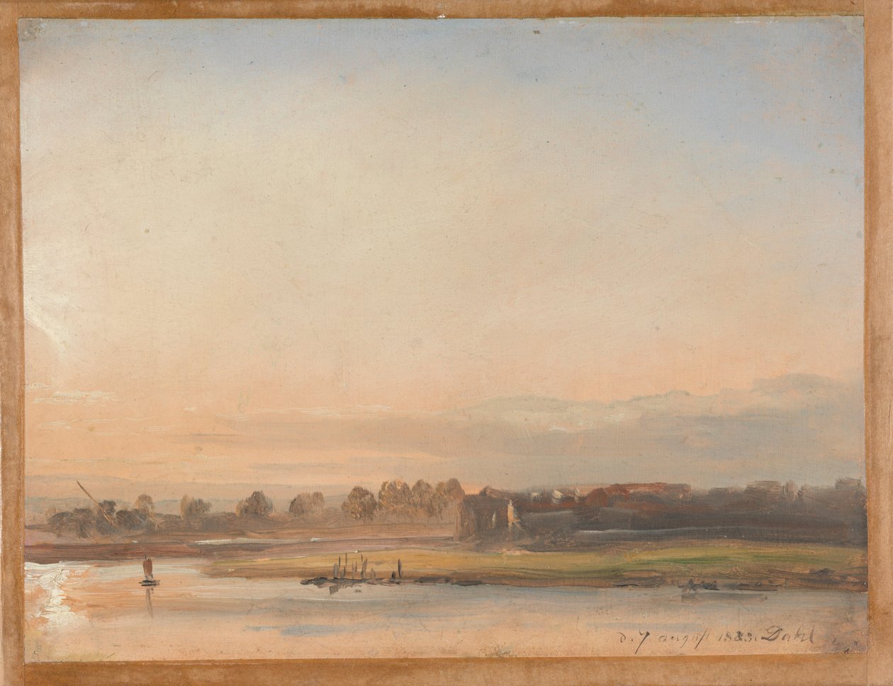 Näkymä Elbelle tekijältä Johan Christian Dahl