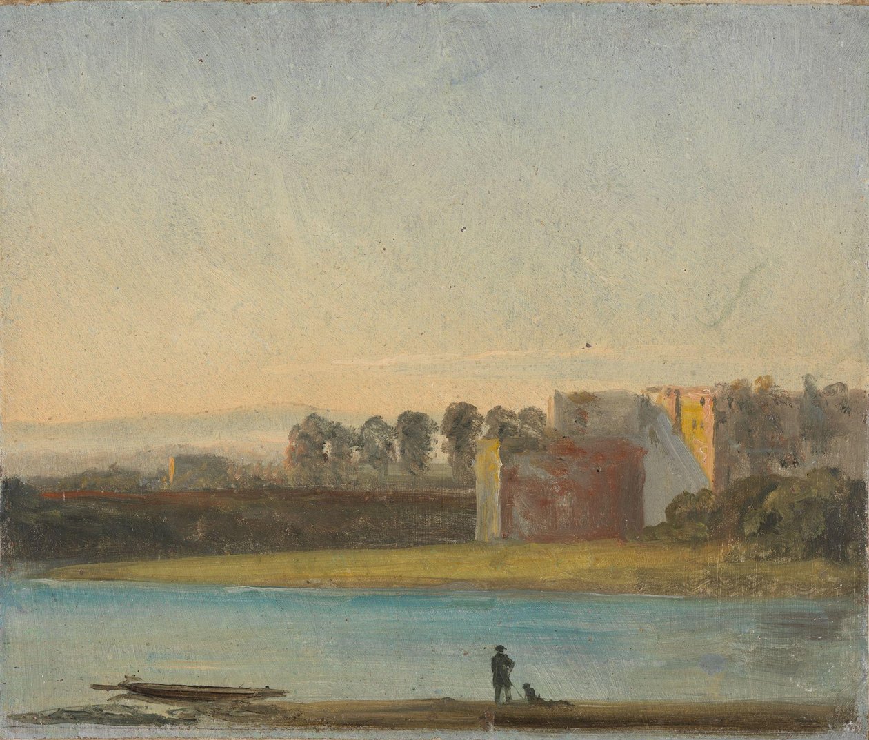 Näkymä Elben yli tekijältä Johan Christian Dahl