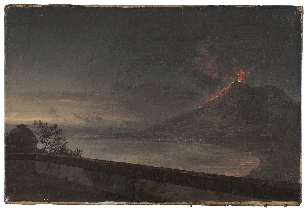 Näkymä Vesuviukselle Villa Quisisanasta tekijältä Johan Christian Dahl