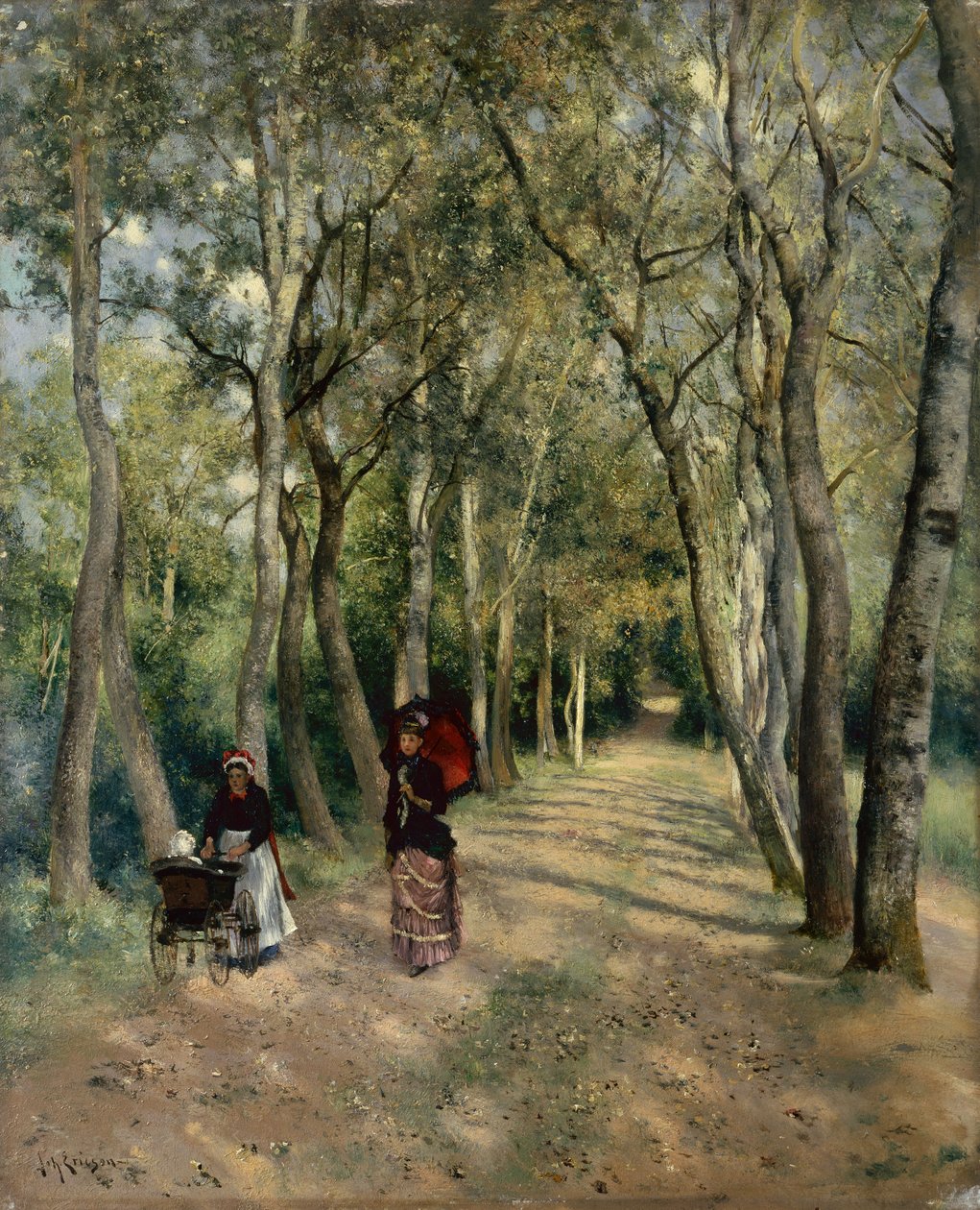 Promenade (öljy paneeliin) tekijältä Johan Ericson