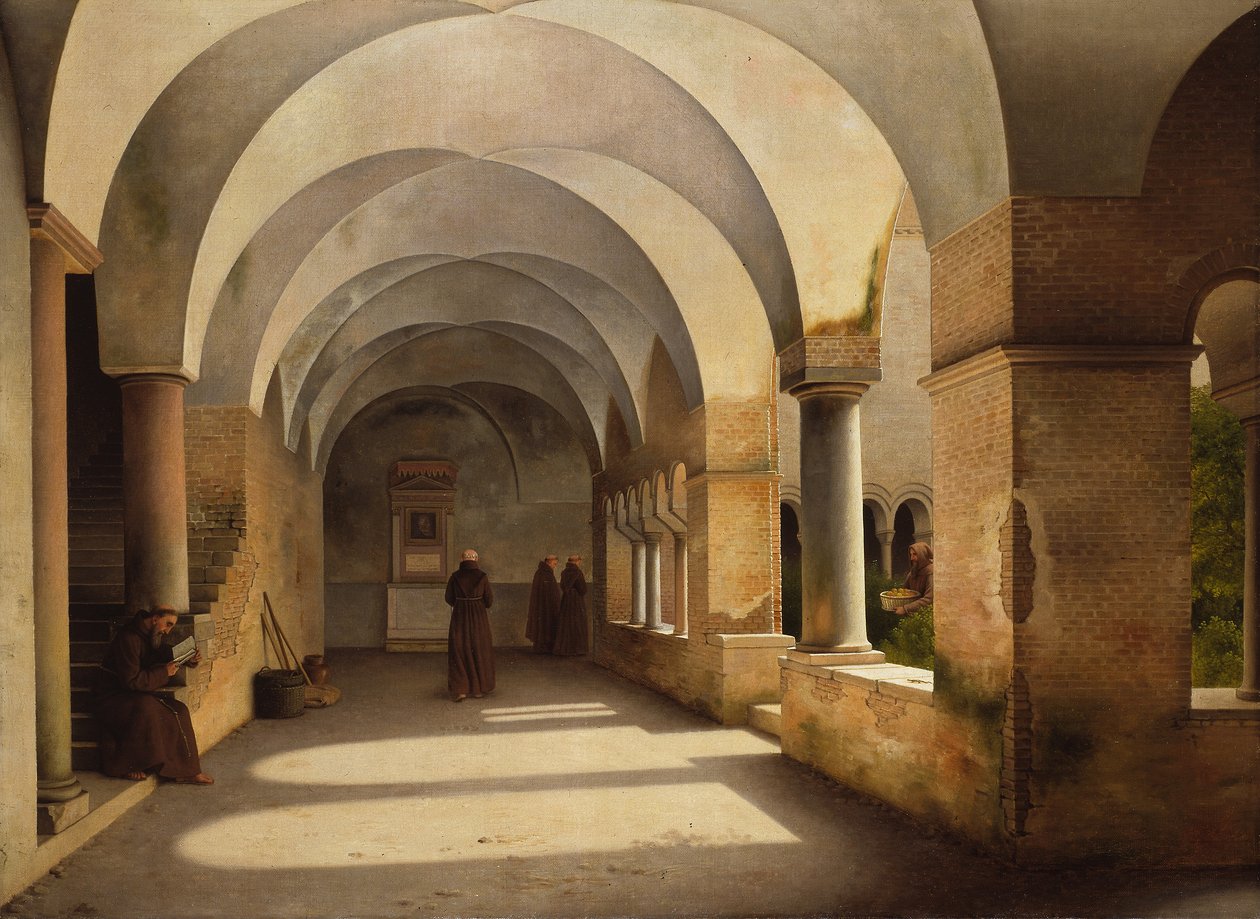 Cloisters, San Lorenzo muurien ulkopuolella tekijältä Johan Fredrik Eckersberg