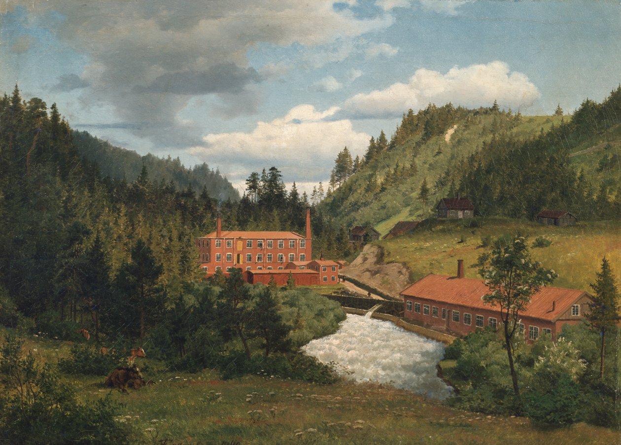 Maridalenin vanha mylly tekijältä Johan Fredrik Eckersberg