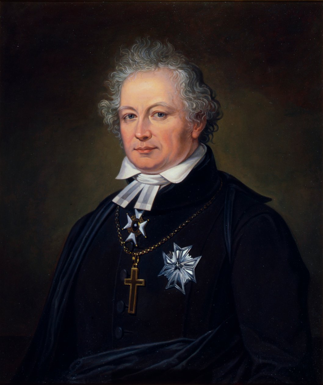 Esaias Tegnér, ruotsalainen runoilija ja piispa, 1800-luku tekijältä Johan Gustaf Sandberg
