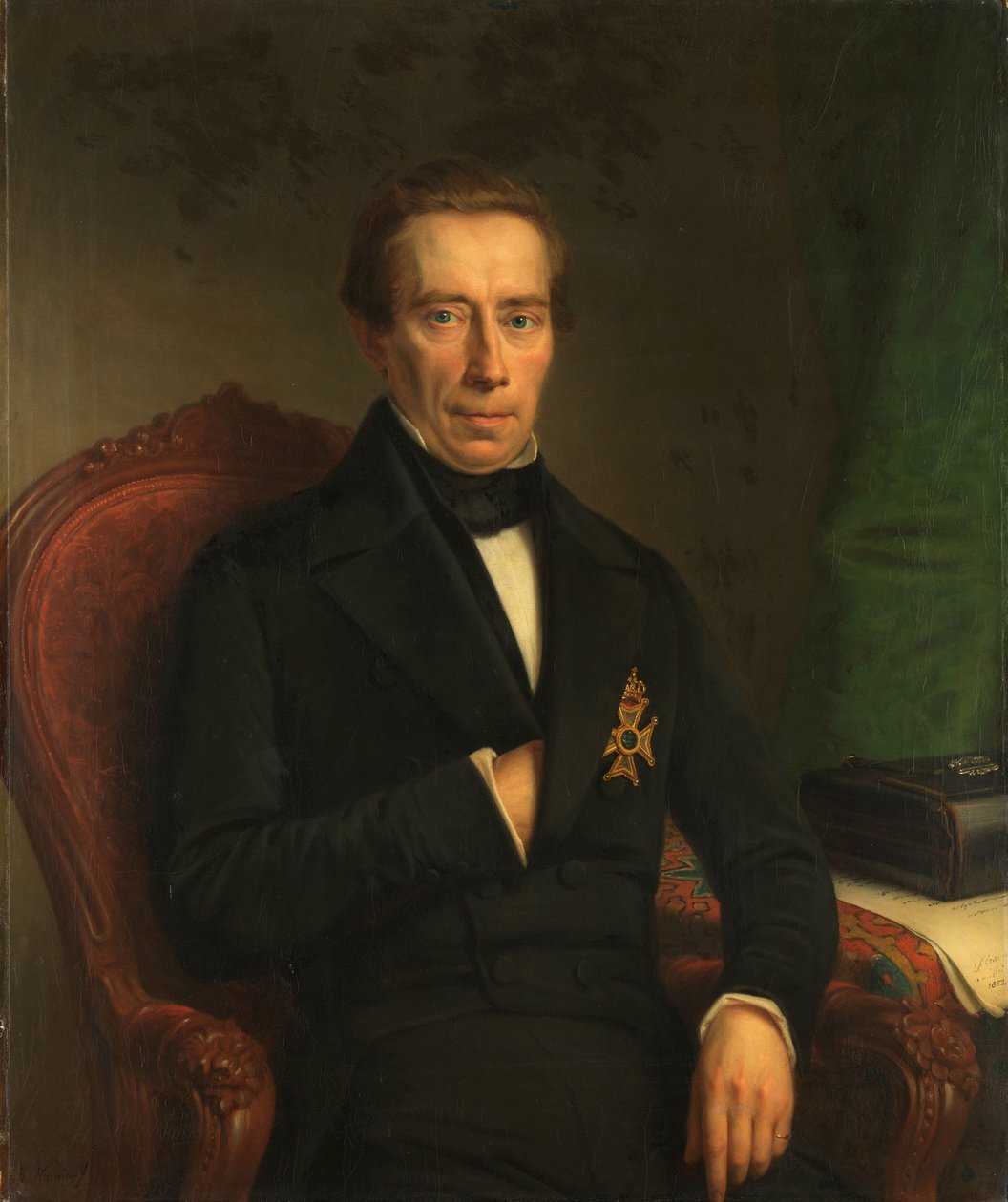 Valtio- ja sisäministeri Johan Rudolf Thorbecken muotokuva tekijältä Johan Heinrich Neuman