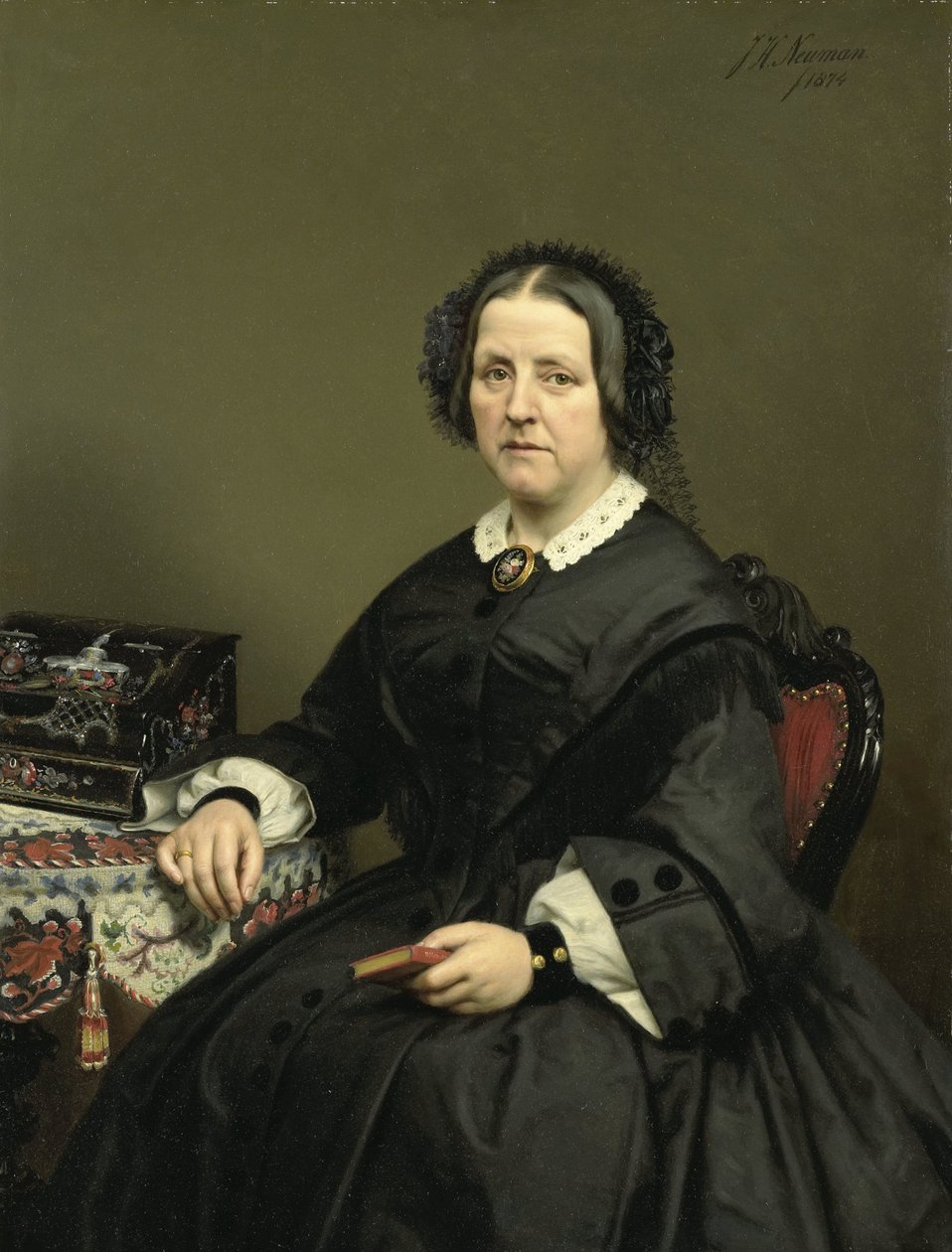 Wilhelmina Margaretha van den Bosch (1807-74). Gerard Johanin vaimo Lost van Themaat tekijältä Johan Heinrich Neuman
