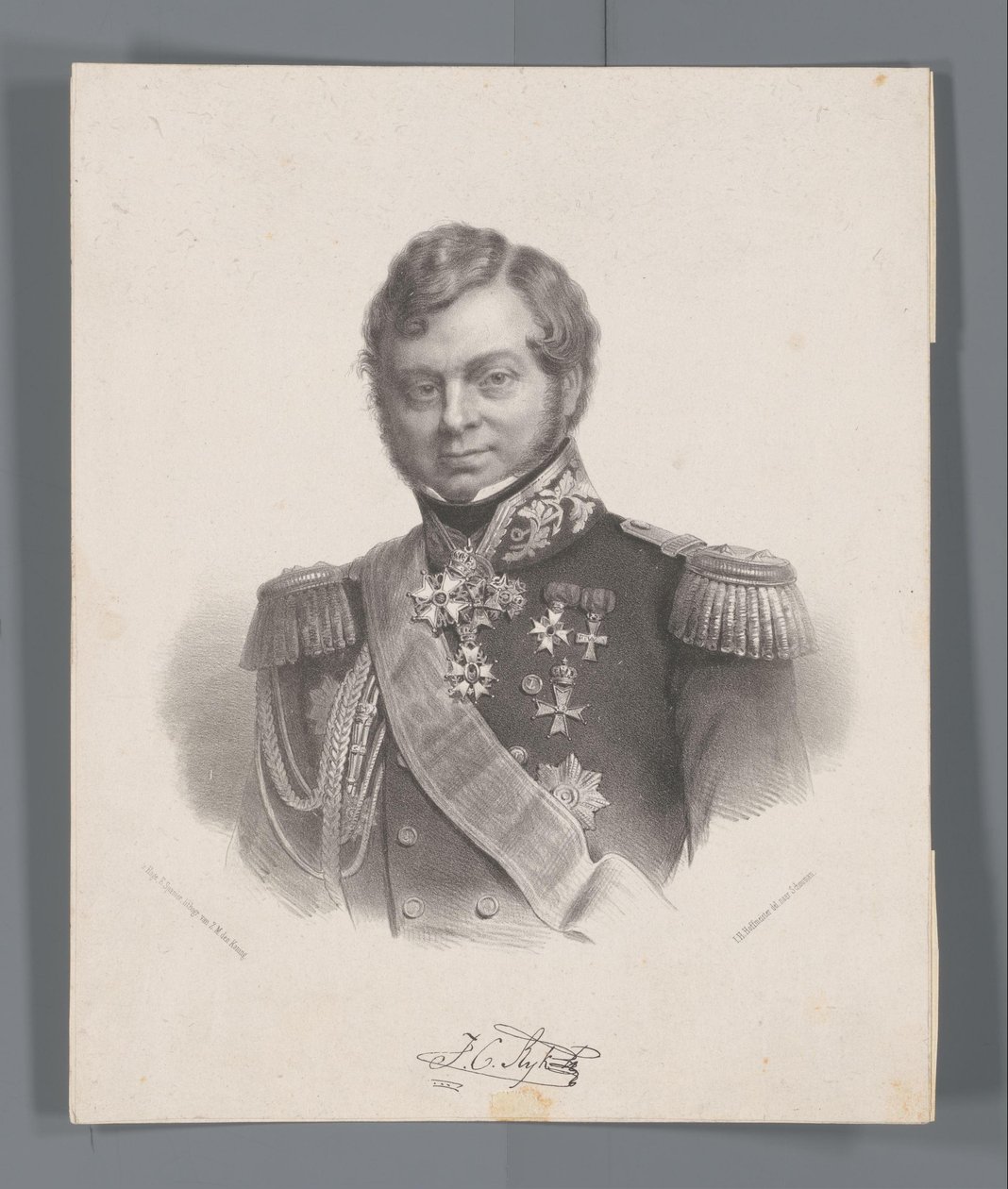 Julius Constantine Empiren muotokuva tekijältä Johan Hendrik Hoffmeister