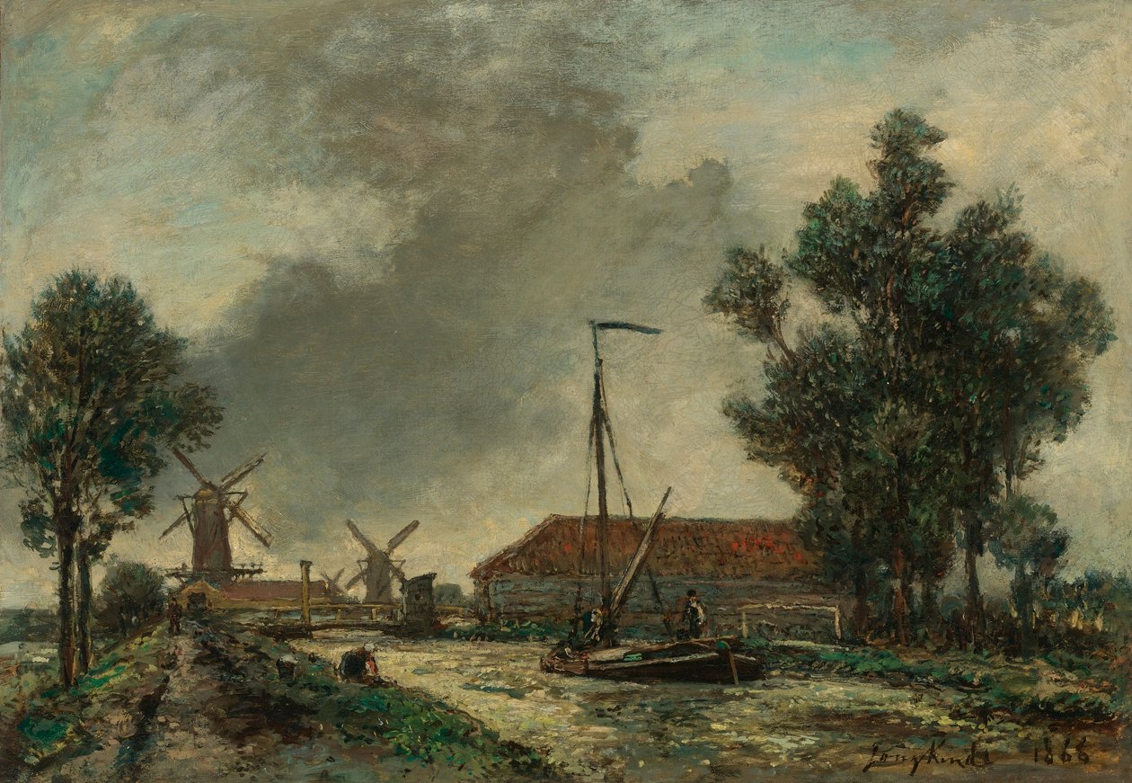 La Passerelle, Hollande tekijältä Johan Jongkind